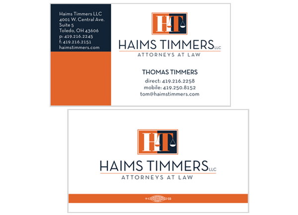 Haims Timmers Business Card Image